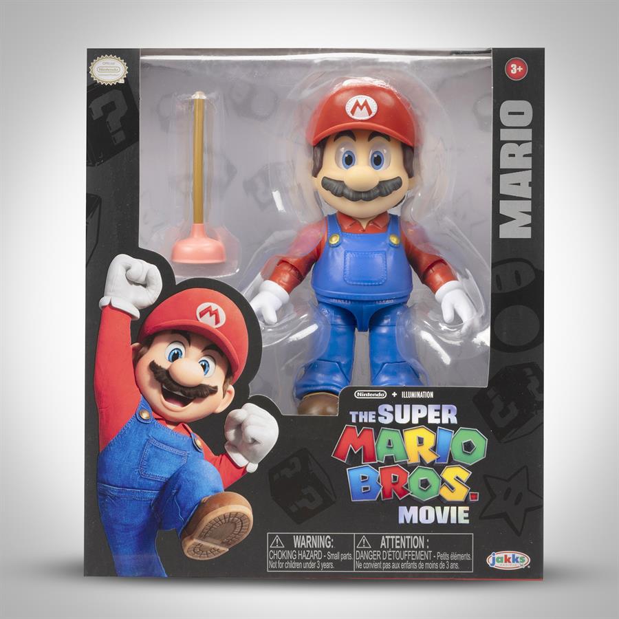 JAKKS THE SUPER MARIO BROS MOVIE MARIO + ACCESORIO SOPAPA