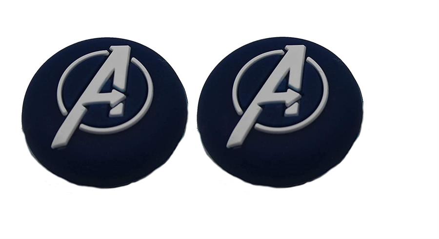 GENERICO GRIPS FOR PS5/PS4/PS3 CONTROLLER AVENGERS SIMBOLO AZUL X2