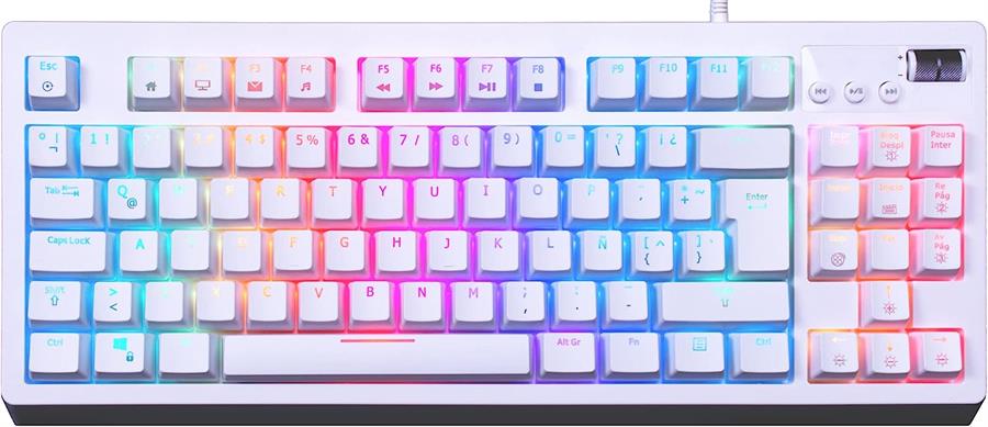 VSG TECLADO QUASAR TKL OUTEMU RED BLANCO