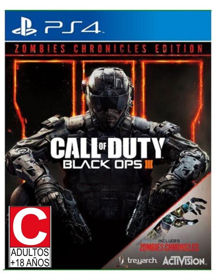 CALL OF DUTY OPS 3 ZOMBIES CHRONICLES EDITION JUEGO PS4