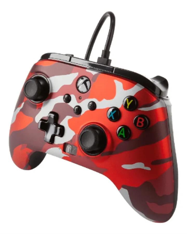 POWER A ENHANCED WIRED CONTROLLER XBOX ONE / SERIES METALLIC RED CAMO