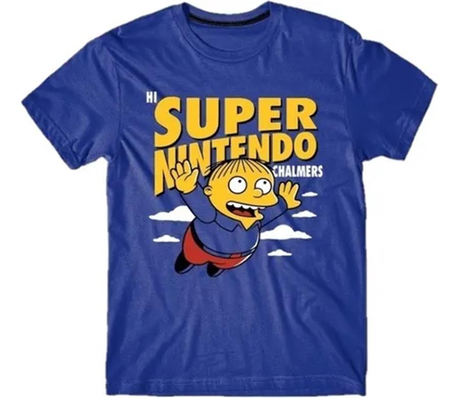 REMERA LOS SIMPSONS SUPER NINTENDO RAFA TALLE XS