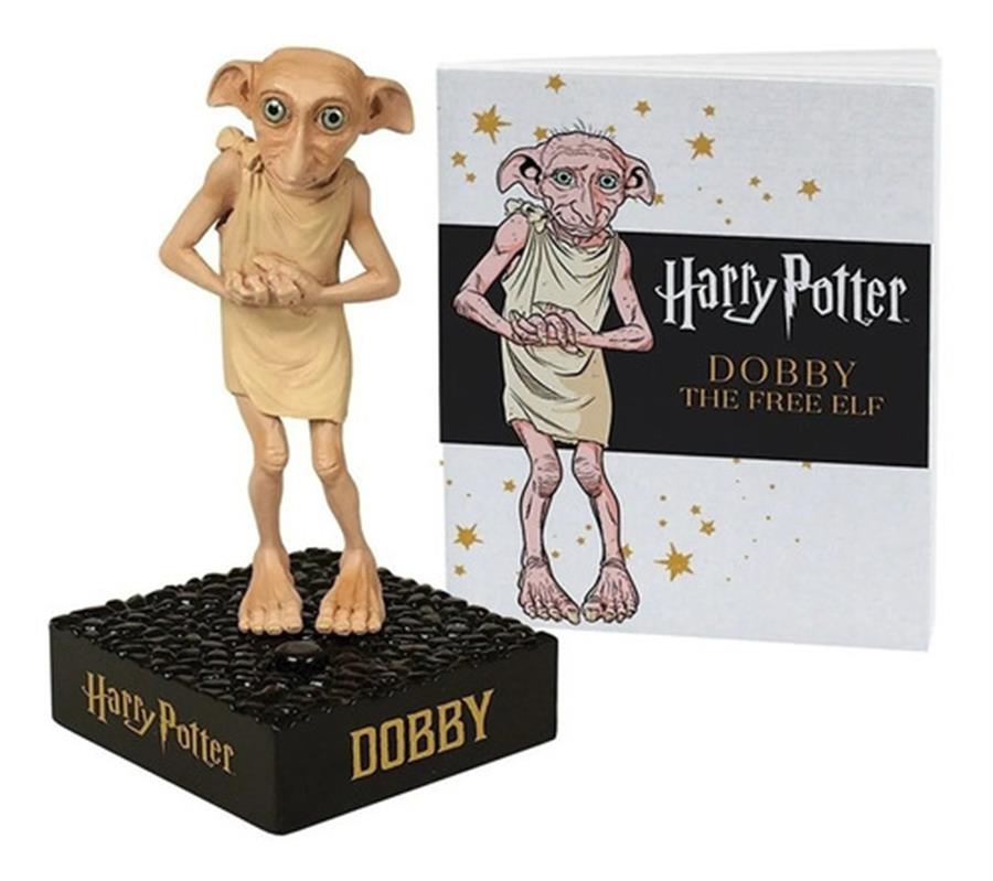 HARRY POTTER TALKING DOBBY AND COLLECTIBLE BOOK