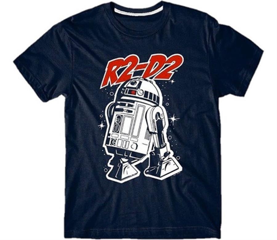 REMERA STAR WARS R2-D2 AZUL TALLE XS