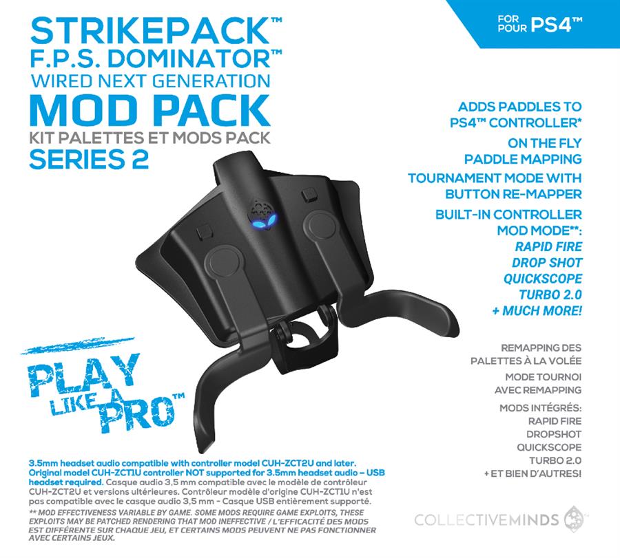 COLLECTIVE MINDS SCUFF STRIKE PACK F.P.S.DOMINATOR ADAPTER FOR PS4