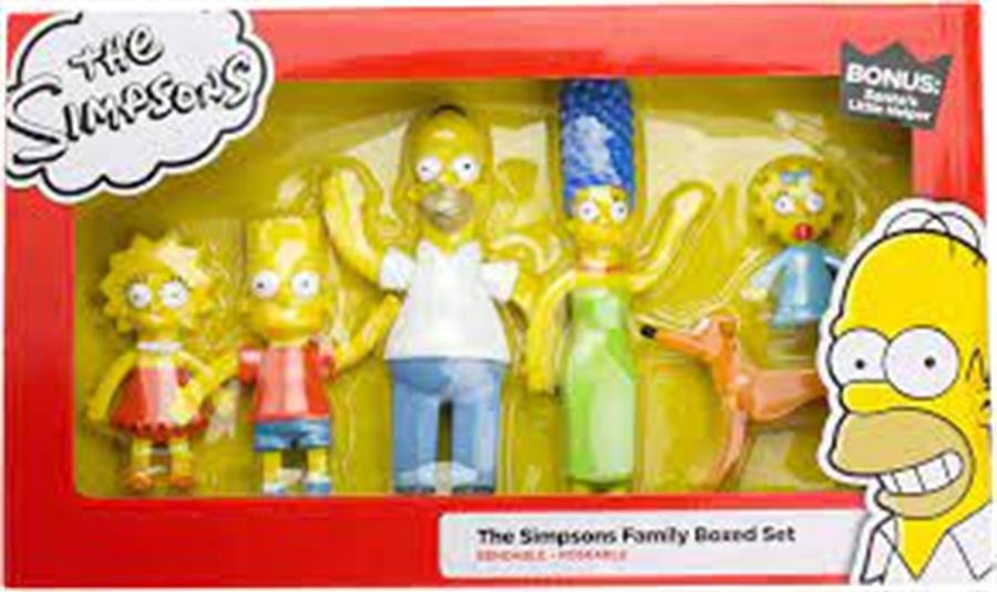 Figurines Officielles The Simpsons Famille - 4 Personnages, édition 2015 - Neuf Sous Blister