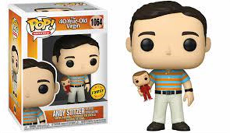 FUNKO POP THE 40 YEAR OLD VIRGIN ANDY STITZER HOLDING STEVE AUSTIN 1064 CHASE