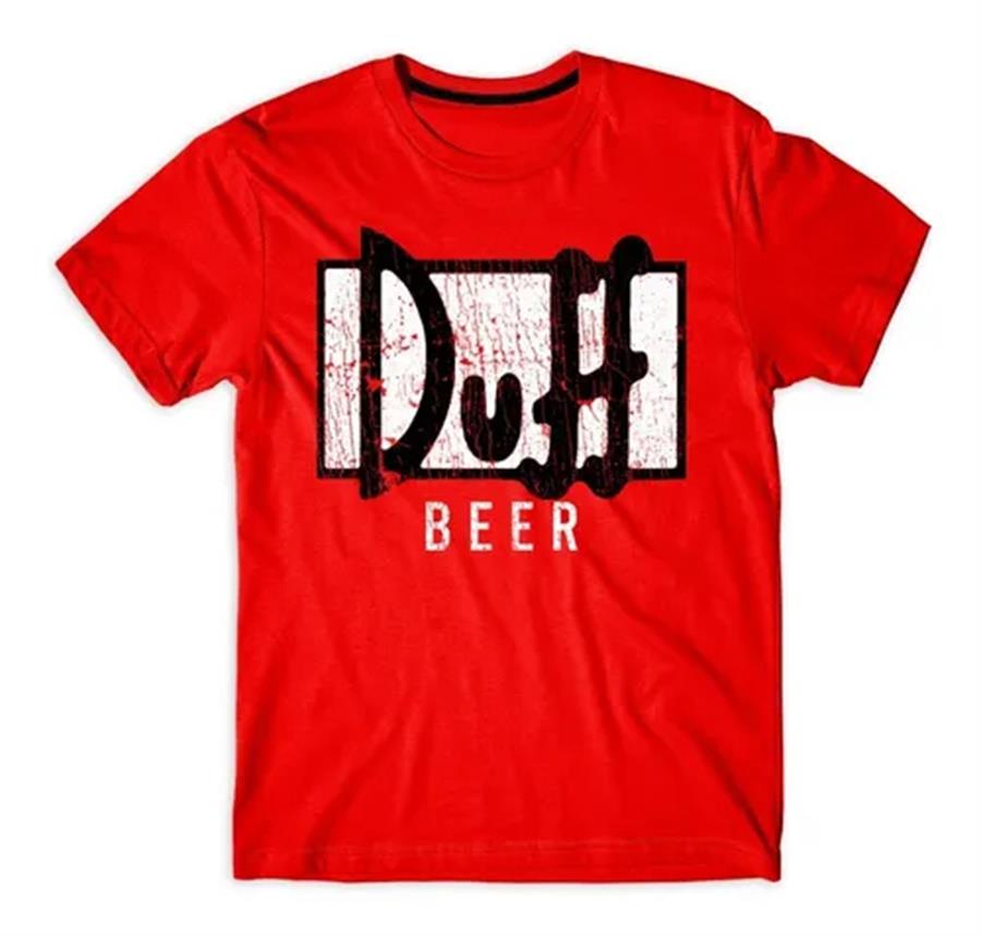REMERA LOS SIMPSONS DUFF ROJA TALLE M