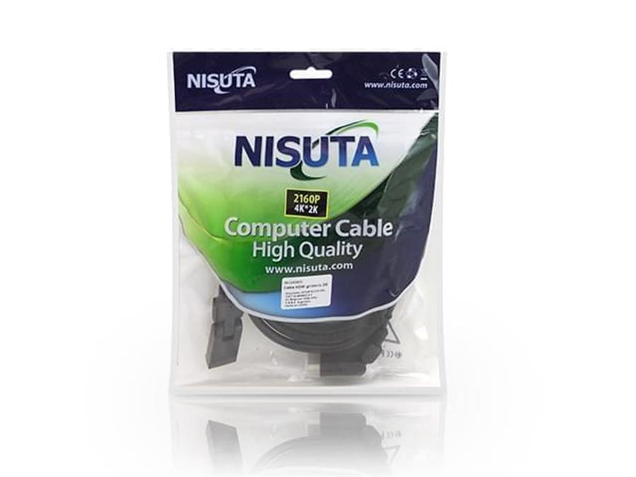 NISUTA CABLE HDMI 2 METROS 4K CON PUNTAS GIRATORIAS NSCAHDMI2G