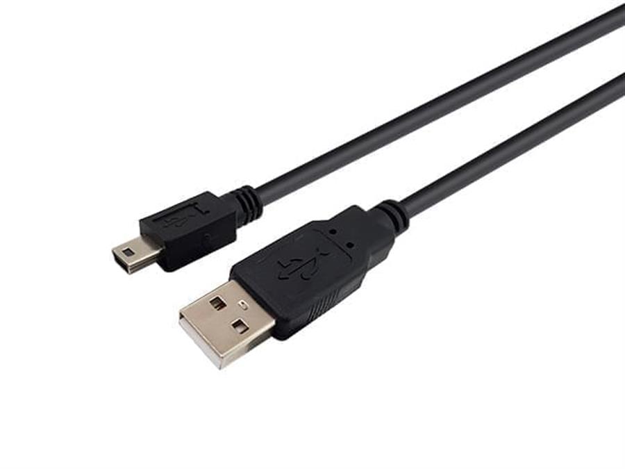 NISUTA CABLE MINI USB 5 PINES CALIDAD CABLE DE CARGA PS3 1.5 M NS-CAMIUS