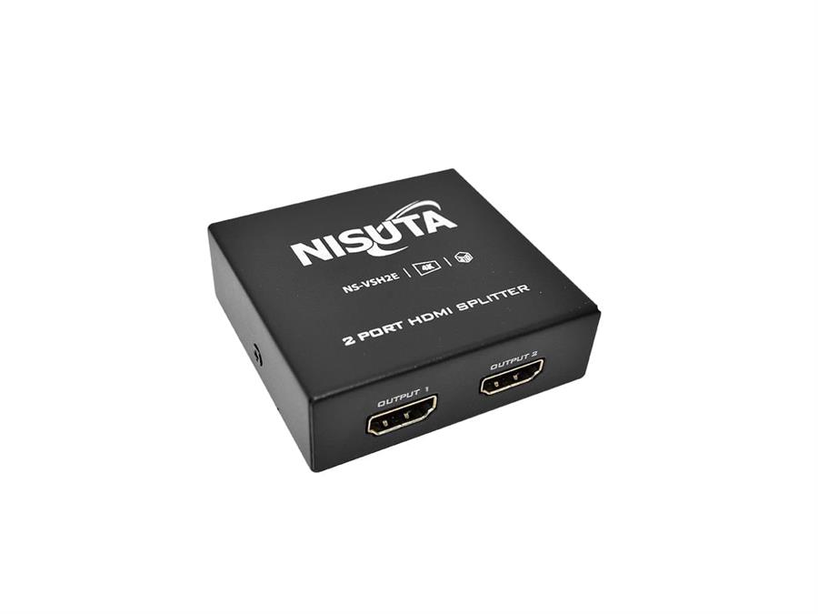 NISUTA SPLITTER 2 PUERTOS HDMI 4K 3D NS-VSH2E