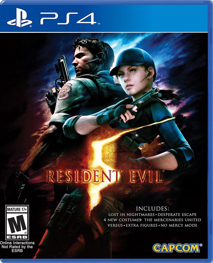 RESIDENT EVIL 5 JUEGO PS4