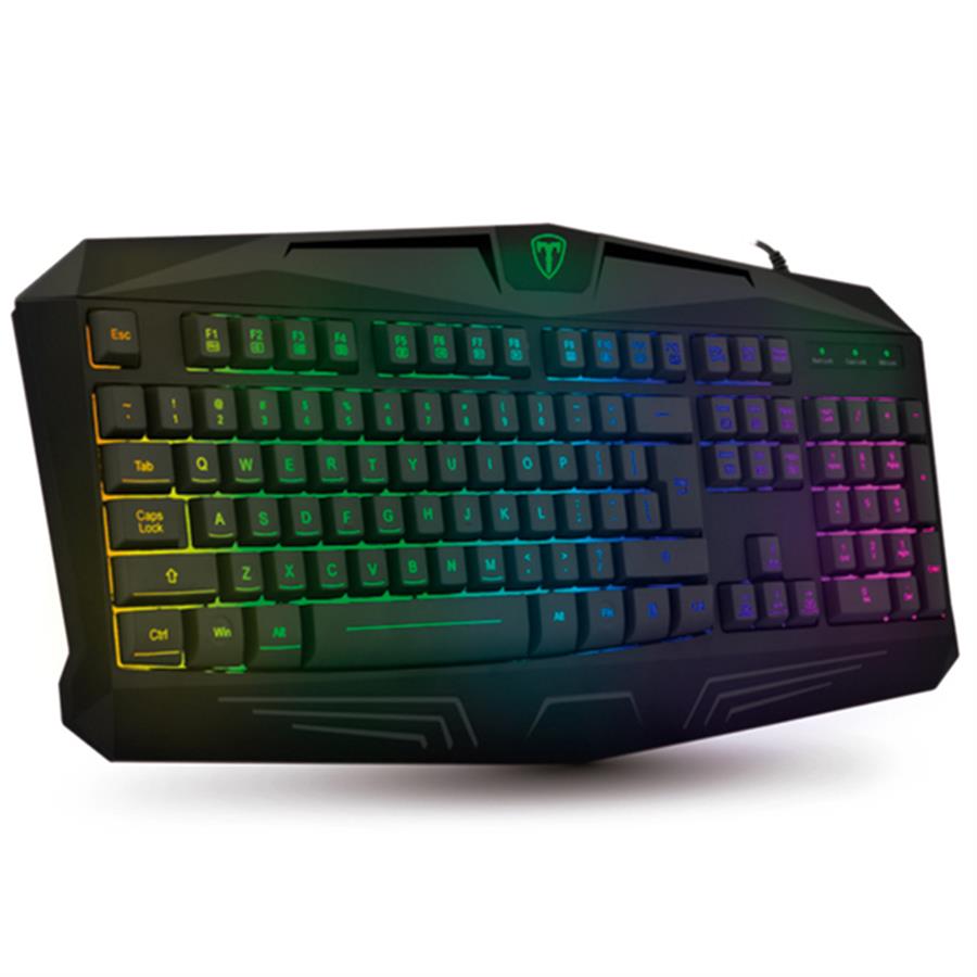 T-DAGGER TECLADO TANKER T-TGK106 RAINBOW BLACK SPANISH