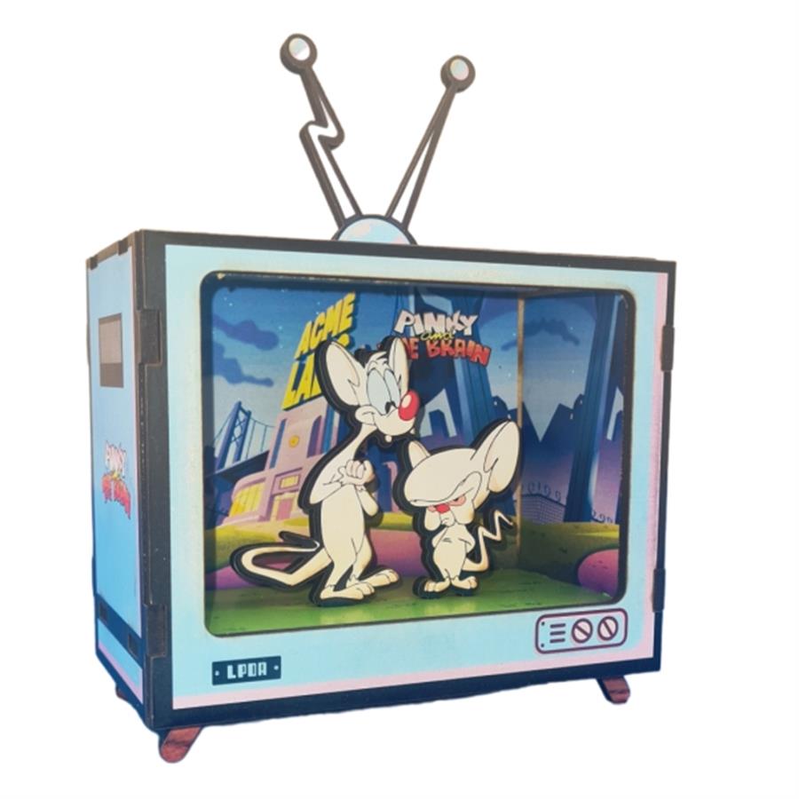 TV BOX RETRO PINKY Y CEREBRO
