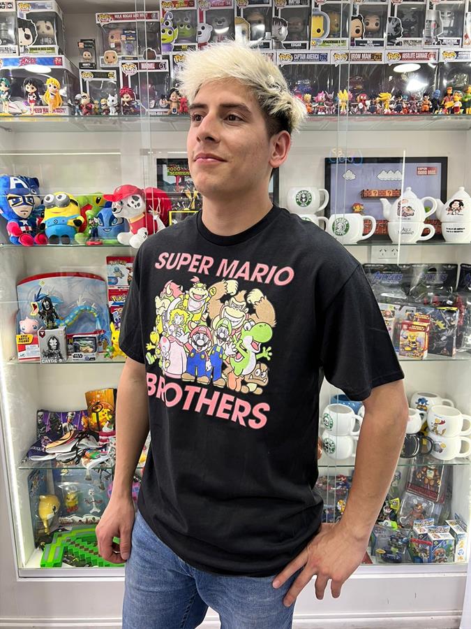 REMERA NINTENDO SUPER MARIO BROTHERS TALLE L