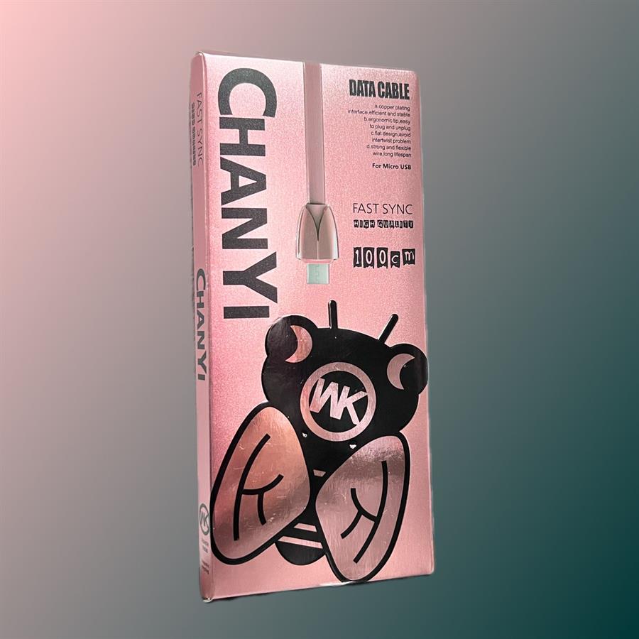 WK CHANYI FAST SYNC DATA CABLE MICRO USB ROSA