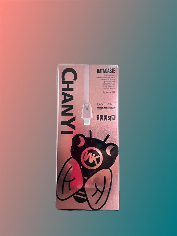 WK CHANYI FAST SYNC DATA CABLE IPHONE ROSA