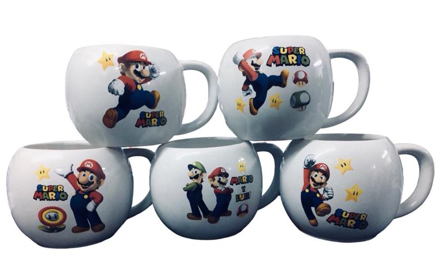 TAZA REDONDA MARIO BROSS MODELOS VARIOS