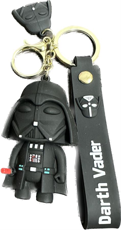 LLAVERO STAR WARS DARTH VADER GOMA 3D CON CORREA