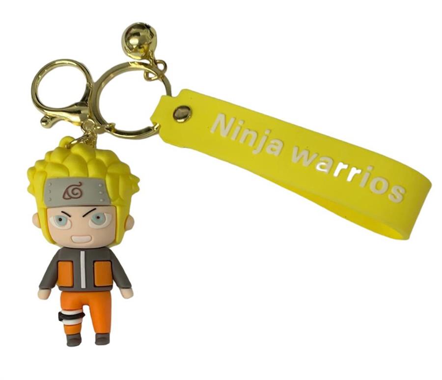 LLAVERO NARUTO MODELOS VARIOS GOMA 3D CON CORREA