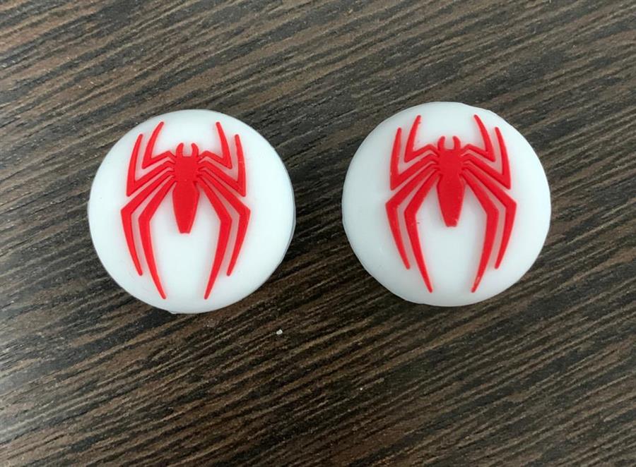 GENERICO GRIPS FOR PS5/PS4/PS3 CONTROLLER SPIDERMAN SIMBOLO BLANCO X2