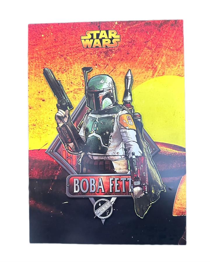 CUADRO GAMER 3D SIMPLE BOBA FETT MODELO 2
