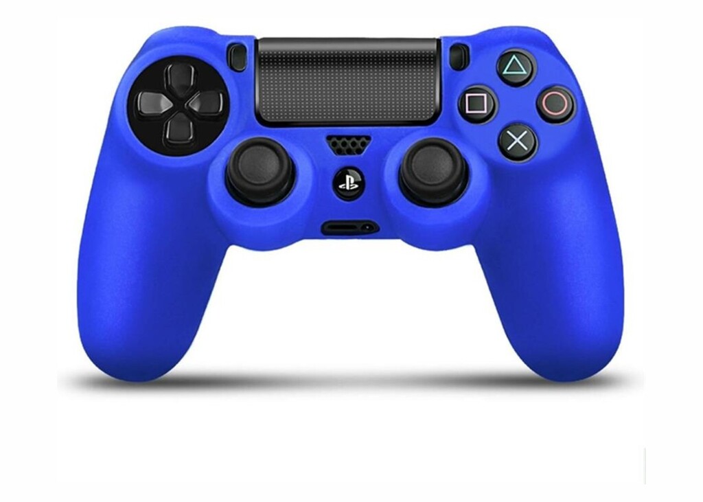 GENERICA FUNDA JOYSTICK PS4 SILICONA AZUL