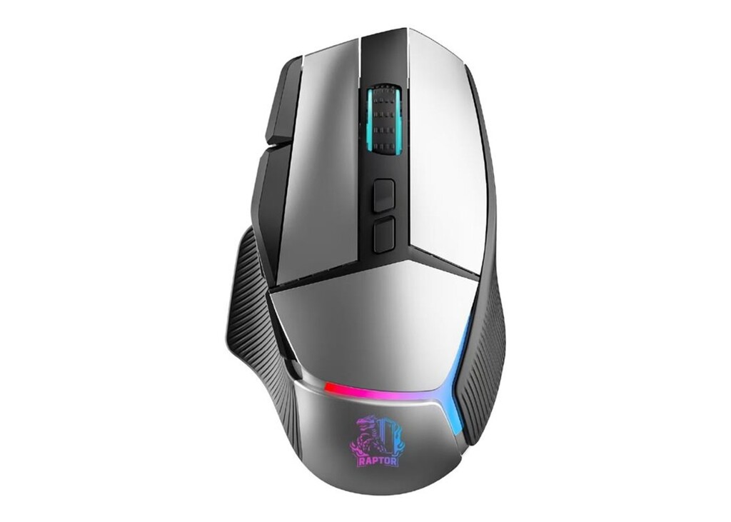 RAPTOR MOUSE STORM GRIP 9 BOTONES GAMING WIRELESS BLUETOOTH 24000 DPI PIXART