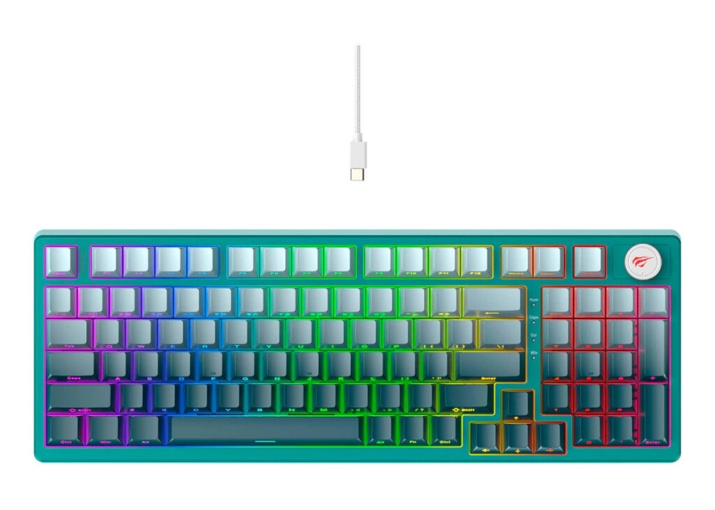 HAVIT TECLADO GAMING MECHANICAL KEYBOARD RGB BACKLIT 97 KEYS GAMENOTE KB899L