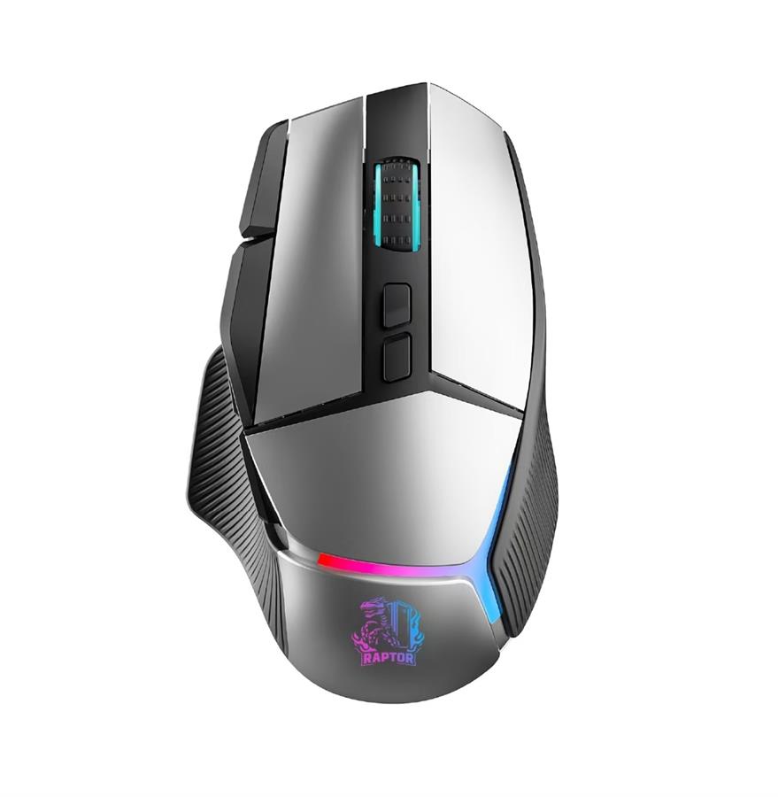 RAPTOR MOUSE STORM GRIP 9 BOTONES GAMING WIRELESS BLUETOOTH 24000 DPI PIXART