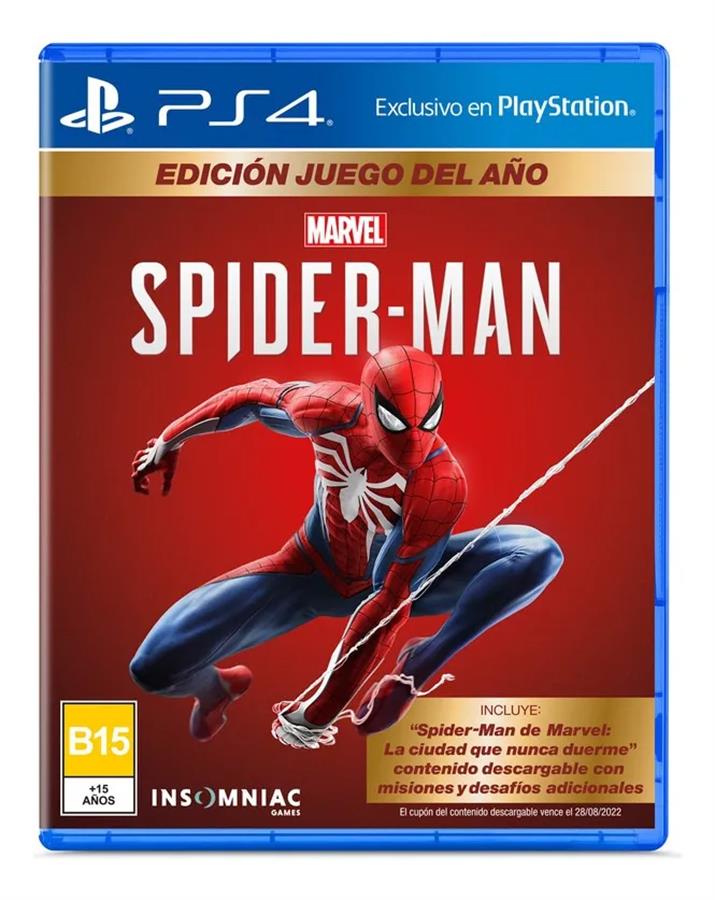 MARVEL SPIDER-MAN GAME OF THE YEAR EDITION JUEGO PS4