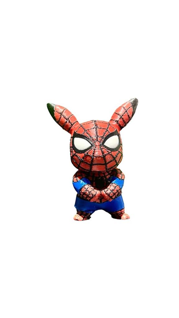 PIKACHU + SPIDERMAN TRAJE ROJO Y AZUL 3D BAMBU
