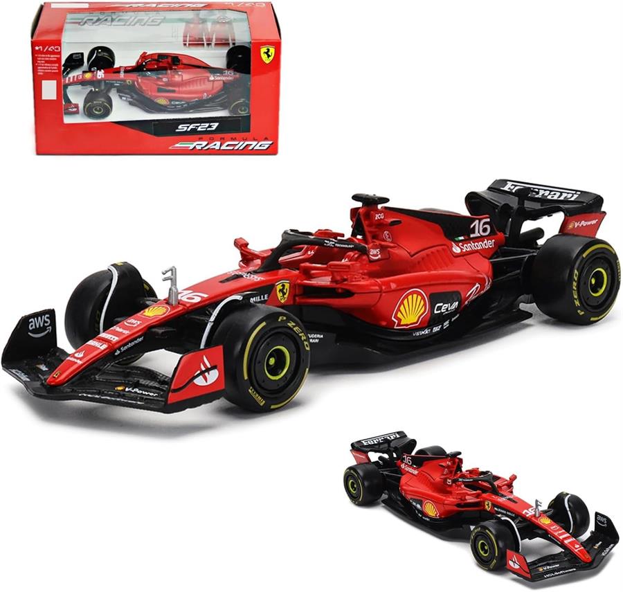 BURAGO FORMULA RACING  ESCALA 1/43 FERRARI SF-23 AUTO 16 LECLERC