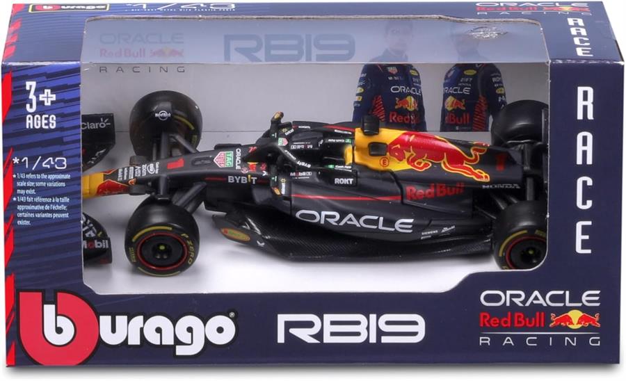 BURAGO FORMULA RACING ESCALA 1/43 RED BULL RB19 AUTO 1 VERSTAPPEN
