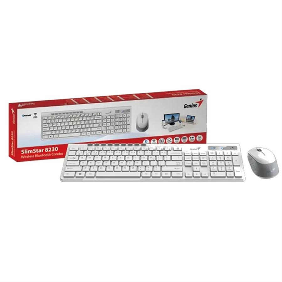 GENIUS TECLADO + MOUSE WIRELESS BLUETOOTH COMBO SLIMSTAR 8230