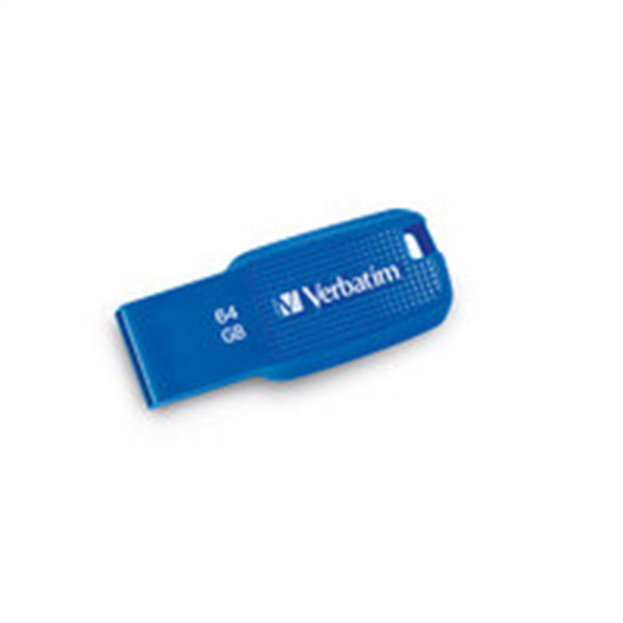 VERBATIM PEN DRIVE 64 GB ERGO USB 3.2 GEN 1 DRIVE MICROBAN AZUL