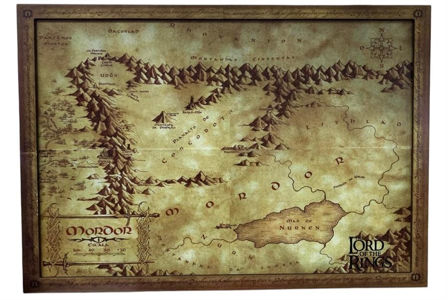 CUADRO GAMER 3D SIMPLE MORDOR LORD OF THE RINGS