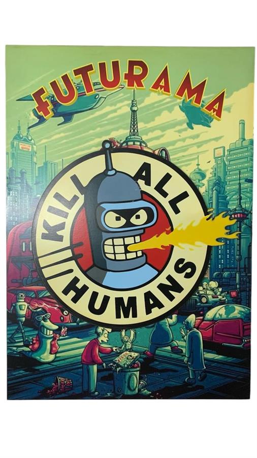 CUADRO GAMER 3D SIMPLE FUTURAMA