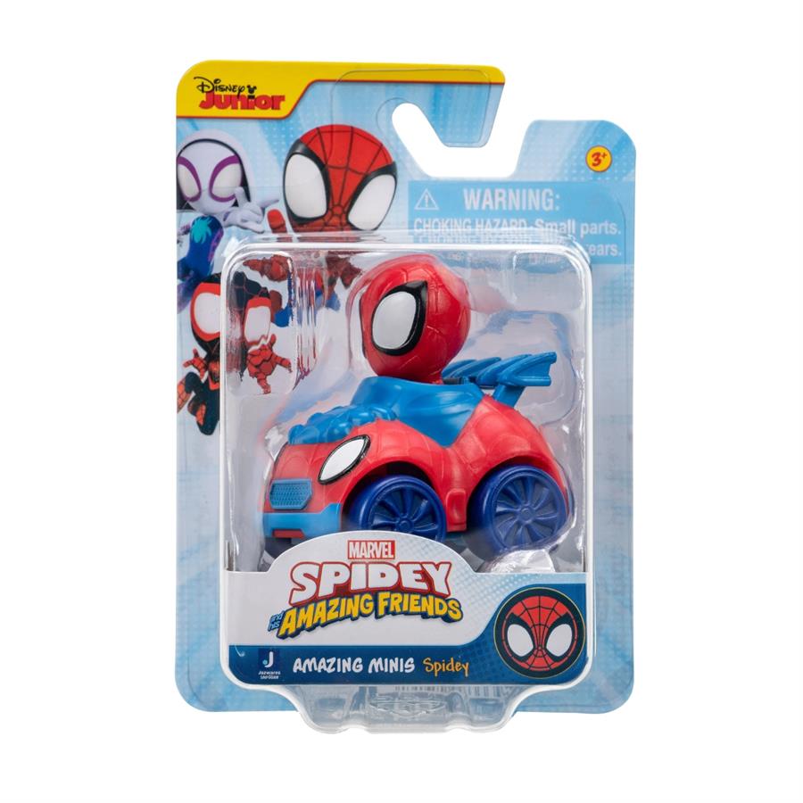 JAZWARES MARVEL SPIDEY AND HIS AMAZING FRIENDS MINIVEHICULO CON PERSONAJE 5 CM SPIDEY