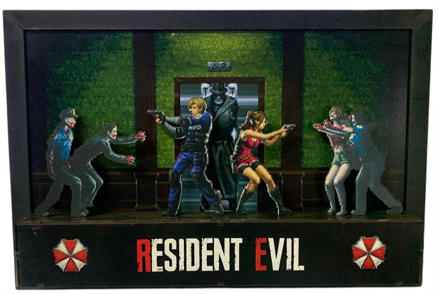 CUADRO GAMER 3D RESIDENT EVIL
