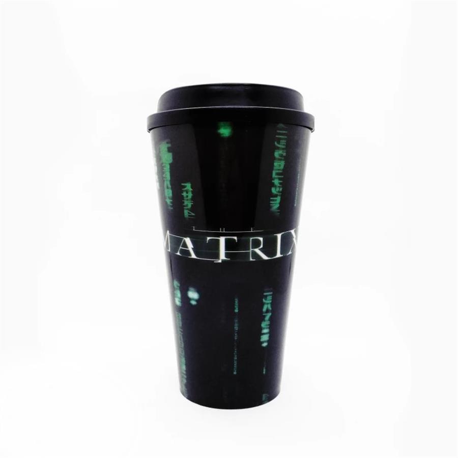 VASO PLASTICO CON TAPA MATRIX