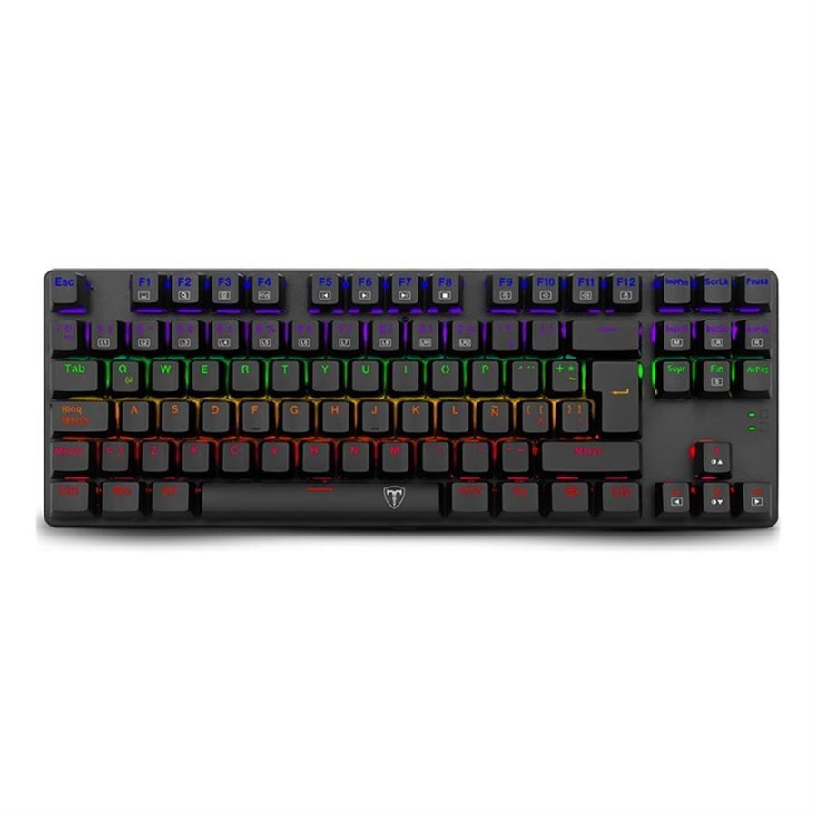 T-DAGGER TECLADO BORA BLACK LITE RAINBOW SWITCH RED T-TGK313-LIT