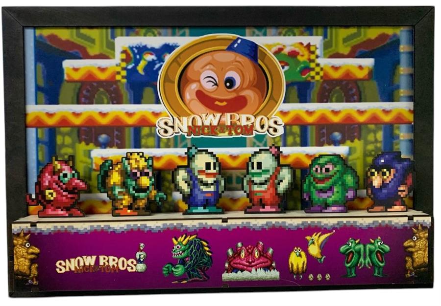 CUADRO GAMER 3D SNOW BROS