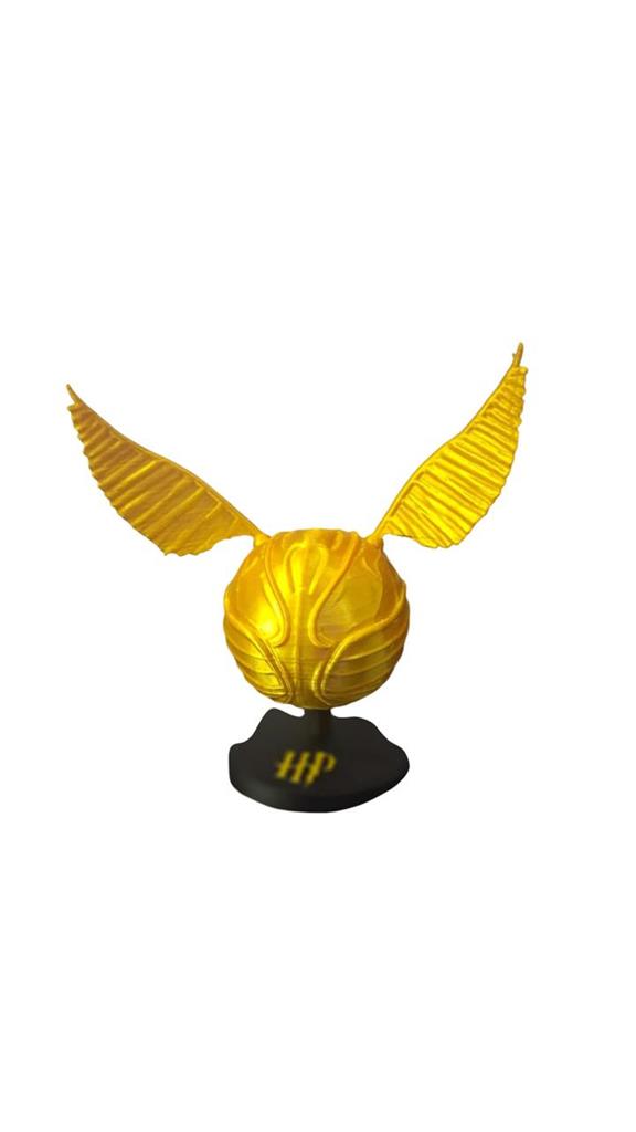 HARRY POTTER SNITCH DORADA CON BASE 3D BAMBU