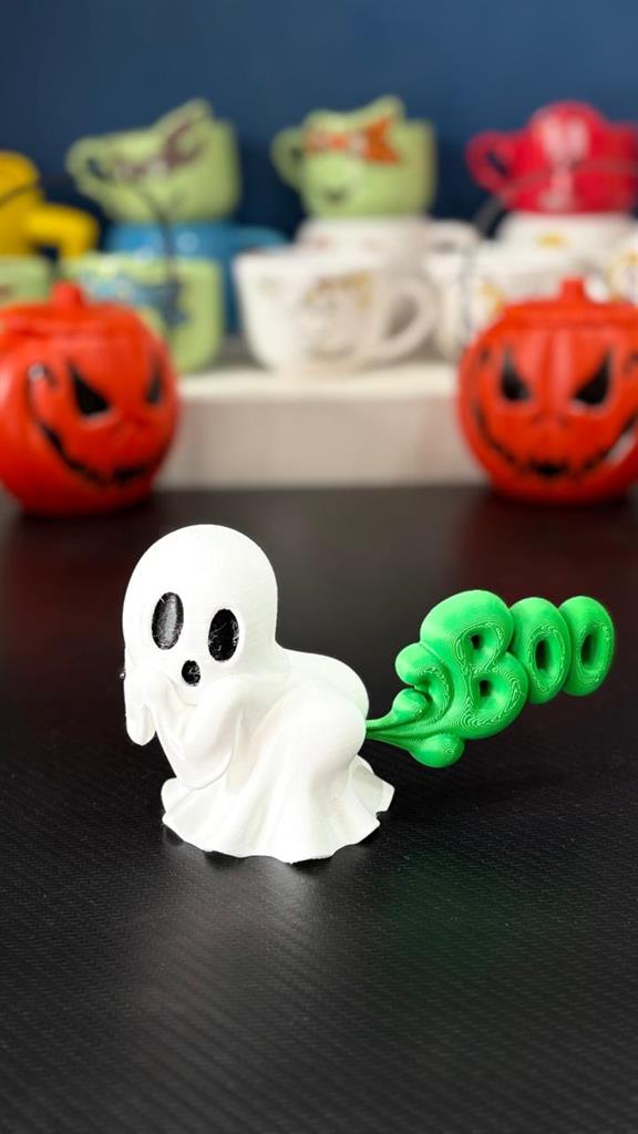 GHOST FANTASMA HALLOWEN PEDO BOO 3D BAMBU