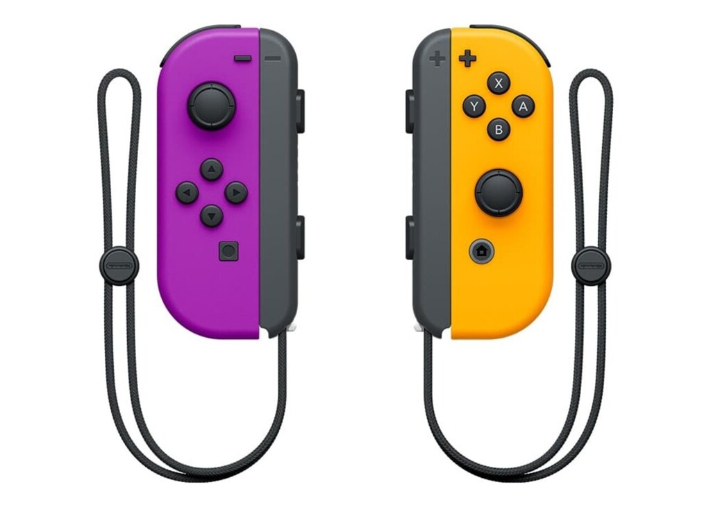 NINTENDO SWITCH JOY-CON NEON PURPLE / NEON ORANGE