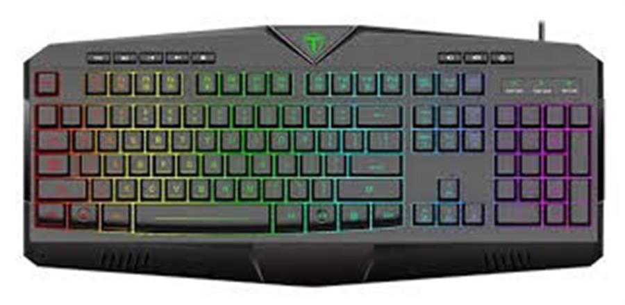 T-DAGGER TECLADO TANKER T-TGK106 RAINBOW BLACK