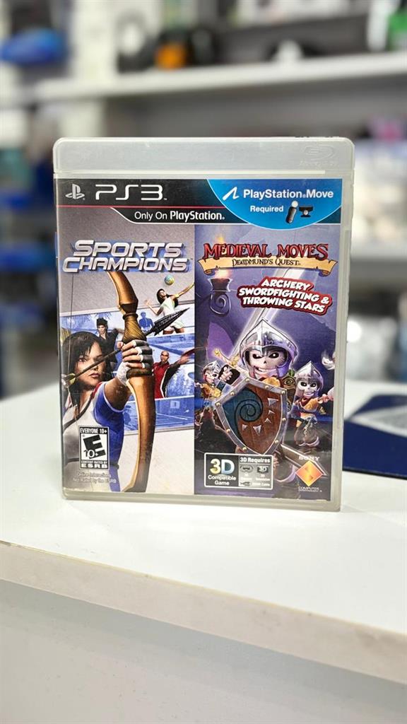SPORTS CHAMPIONS + MEDIEVAL MOVES JUEGO PS3 ABIERTO