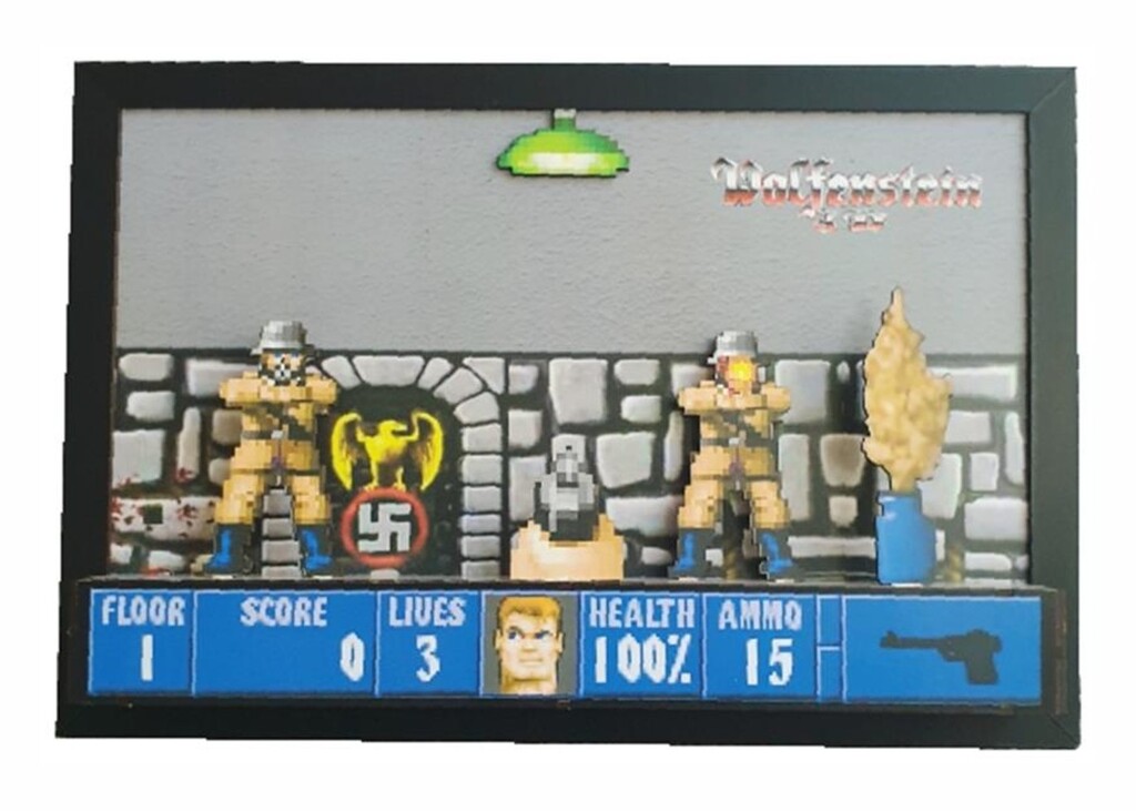 CUADRO GAMER 3D WOLFENSTEIN 3D