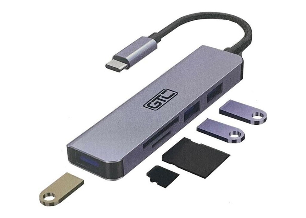 GTC HUB ADAPTADOR 5 EN 1 TIPO C HUG-015